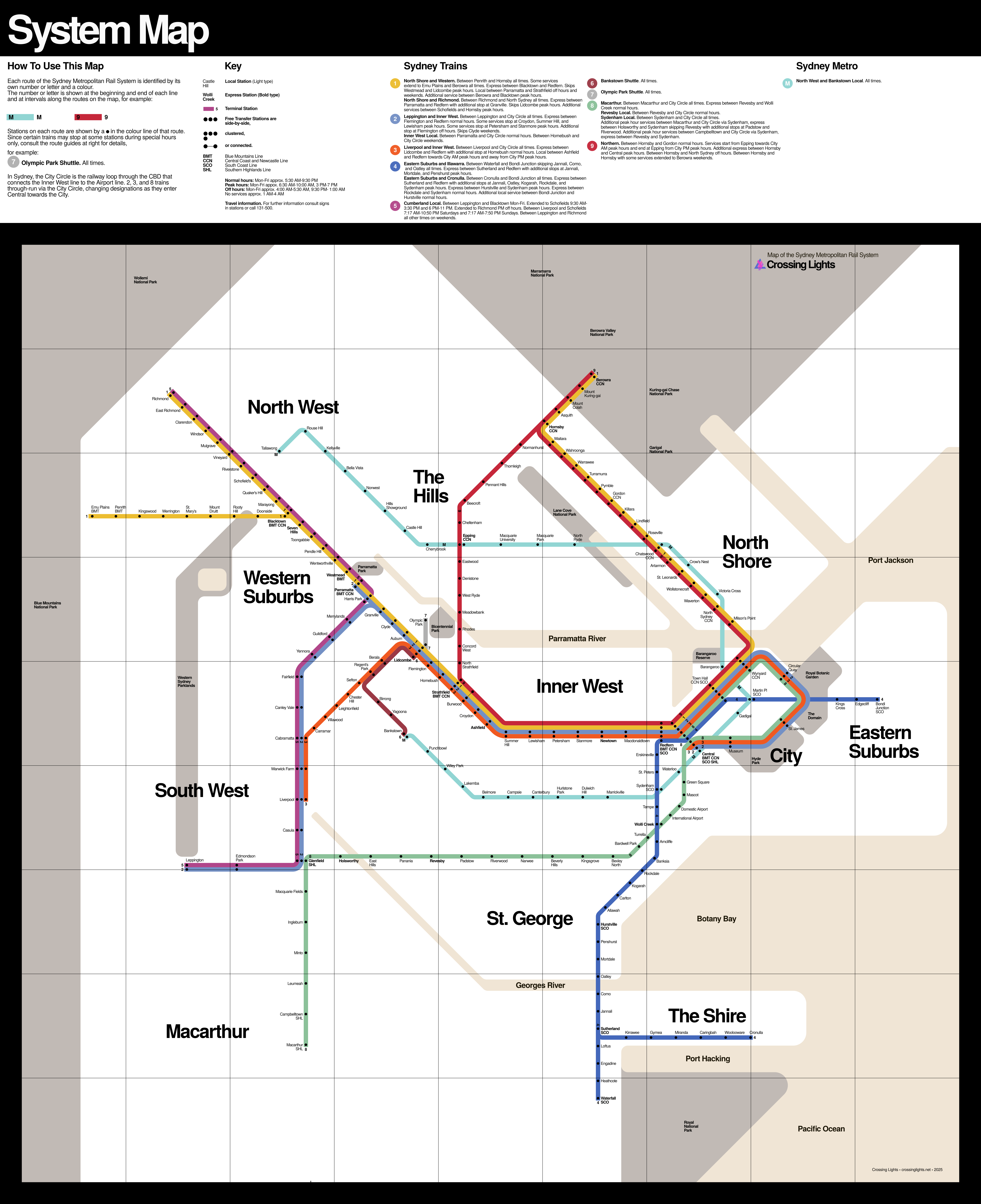 2026 Vignelli-style map